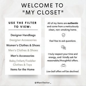 💕 WELCOME TO “MY CLOSET” 💕